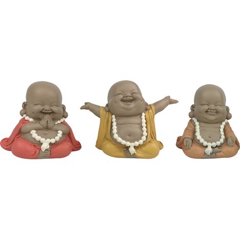 Signes Grimalt Buddha 3U Buddhas Graue Buddhafigur 20x15x10cm