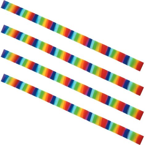Lot de 4 élastiques en silicone arc-en-ciel pour serviettes plage et (1/5)