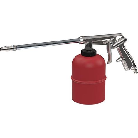 Pistola de pulverización de boquilla derecha. 1l. Rojo sintético. 2-8BARS. Tome NW7.2 Riegler. (1/3)