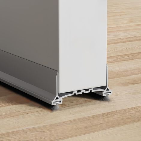 Guarnizione per porte antivento e fonoisolante, adesivo potente, per porte esterne e interne, 100 cm, grigio (1/5)