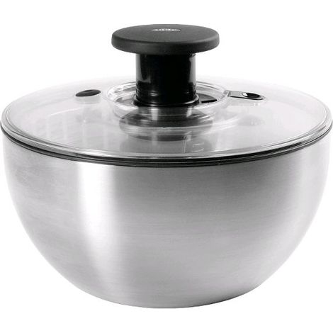 OXO Salatschleuder Edelstahl 26,7 cm 6L