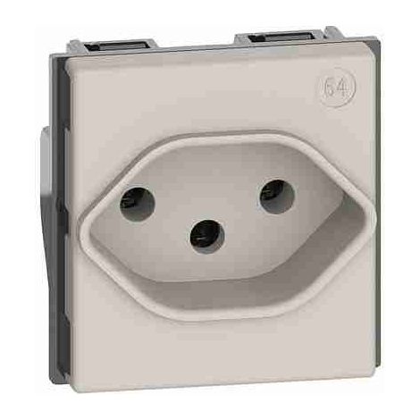 Prise standard suisse BTIKM4164T13 2P+T 10A 250 Vca