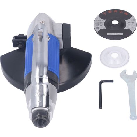 Mini Meuleuse Pneumatique 1/4in 11000tr/min Outil de Polissage à Main avec Disque 4in pour Découpe et Finition (1/5)