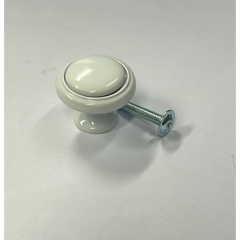 ORECA - POMOLO TONDO IN ZAMA BIANCA 28X22MM