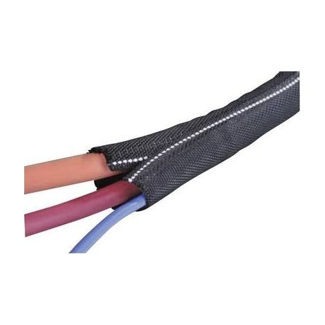 HellermannTyton Twist In FR 25 Guaina intrecciata nera e bianca