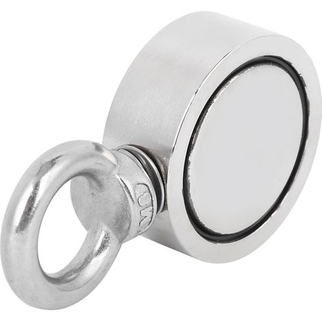 Aimant de sauvetage sous-marin double face à anneau simple, charge maximale admissible 80 kg (176 lb), diamètre 48"3 (1/5)