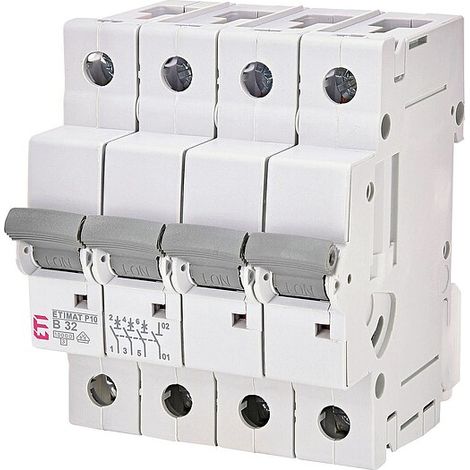 ETI Leitungsschutzschalter ETIMAT P10 3-polig + N, 10kA, B32, REG