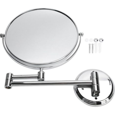 Miroir de maquillage mural pour salle de bains, accessoire cosmétique de galvanoplastie élégant (1/5)