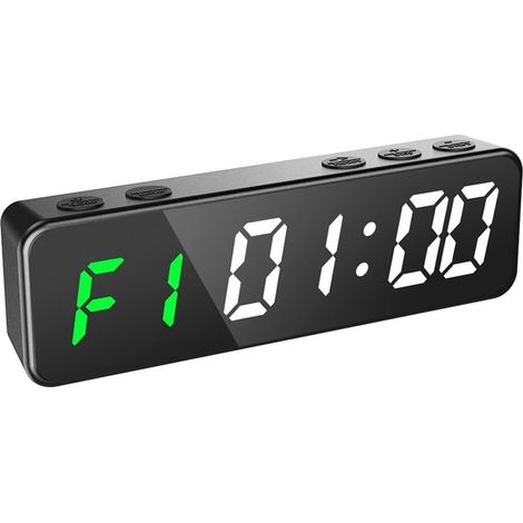 Mini Minuterie De Gymnastique 5.1 "x 1.5" X 0.9 ", Super Portable, LED, Horloge D'entraînement À Intervalles D'entraînement, Compte À Rebours, Chronomètre De Fitness (1/5)