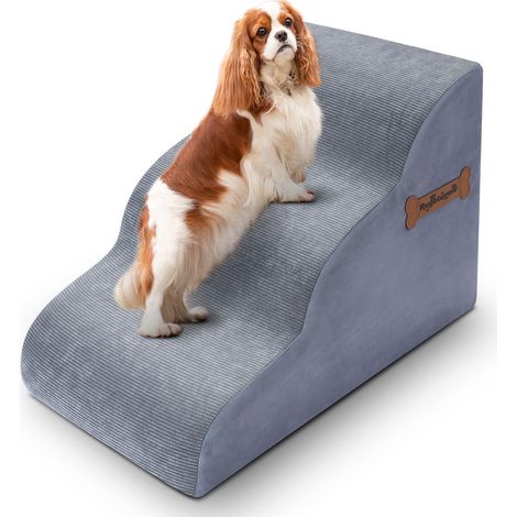 Escalier pour Chien et Chat en Mousse de Haute Densité Rampe d'accès Antidérapante et Déhoussable pour Lit Canapé et Voiture (1/5)