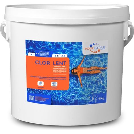 Secchio da 4 kg di compresse di cloro lungo 250 g C/4 P/72 SCP - PSL-500-0002 (1/2)