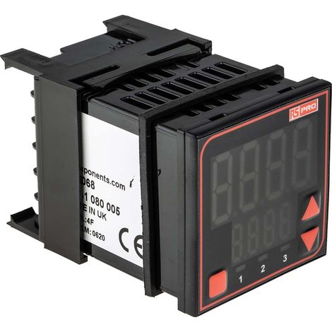 Régulateur de température PID, 24 V (c.a./c.c.), 3 sorties Relais, SSR Analogique, thermocouple type B, thermocouple ( Prix pour 1 ) (1/3)