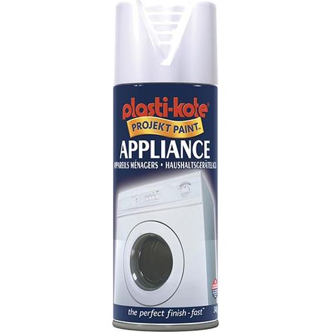 Plastikote Twist & Spray Appliance Enamel Gloss White 400ml