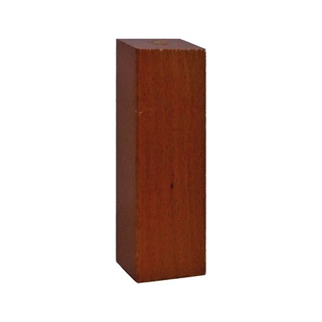 Piede quadro in legno serie "Design" - 50x50 - H.120 mm. - noce