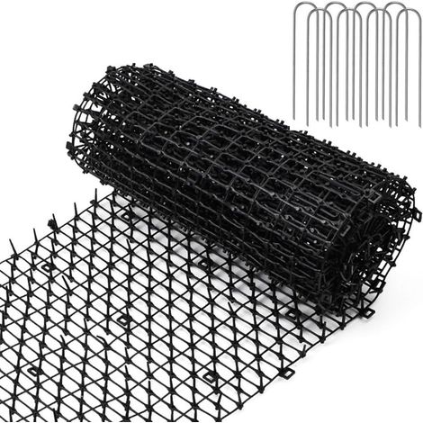 2m Tapis Anti-Chat avec Pointes 200 x 30 cm Tapis de Dissuasion Répulsif pour Chat Chien Animal avec 8 Ancrages au Sol,pour Jardin Canapé, Murs, Intérieur, Extérieur (1/5)