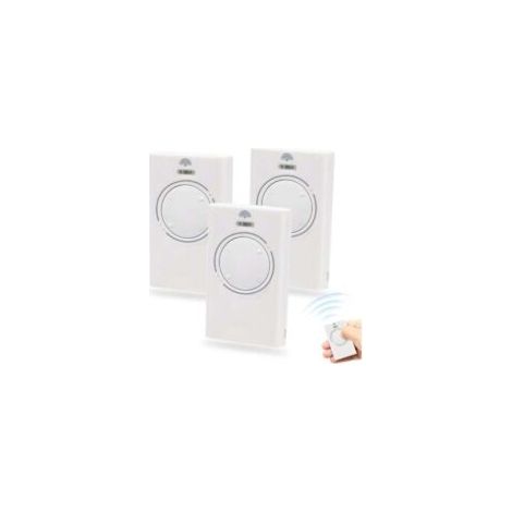 Set di 3 telecomandi per porte da garage, 868 MHz, telecomando a 2 canali per cancelli, compatibile con XT2 868 SLH, XT 868 SLH (bianco) - Crezuo