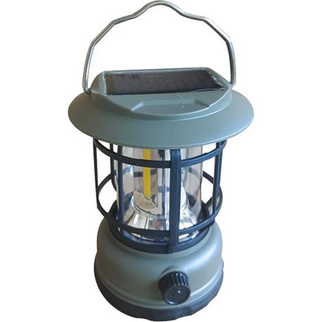 Lanterne Solaire LED - Étanche IPX4 - Réglage Progressif de Luminosité - 6 à 8 Heures d'Autonomie - Pour Camping, Urgence et Extérieur - 1 Pièce (1/5)