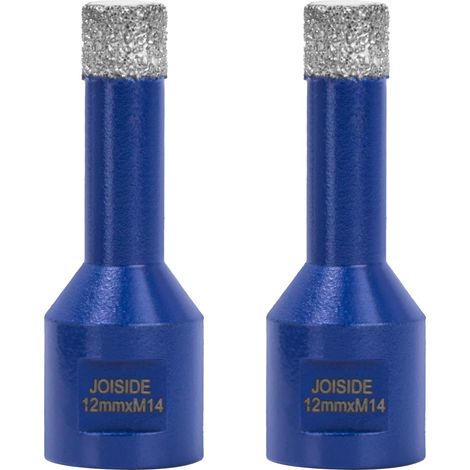 2 Stücke Foret à Diamant Carrelage 12 mm x M14,Foret Diamanté pour Céramique Porcelaine Marbre Granit Perçage à Sec M14 Filetage (1/5)