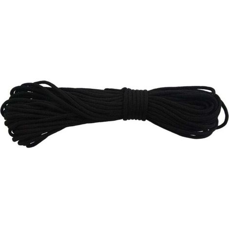 Corde Noire Pour Tente Diamètre 5 mm Résistance Élevée (1/4)