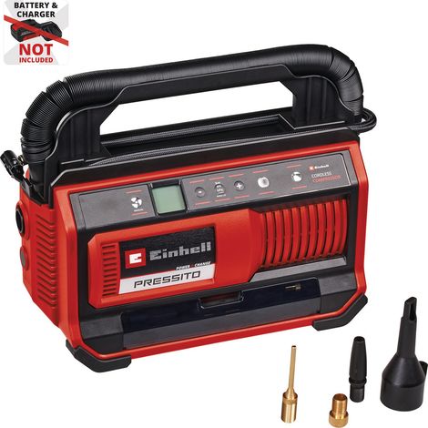 Einhell Compresseur sans fil PRESSITO 18/25 Solo PXC (18 V, 11 bar max., kit de 3 adaptateurs inclus) Livré sans Batterie ni Chargeur (1/5)