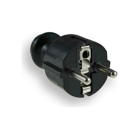 Elgotech WT-30-2 schwarzer Unischuko-Erdungsstecker (1/5)