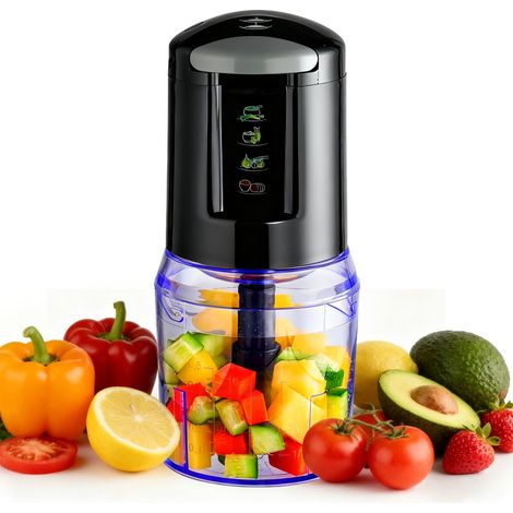 Hachoir Électrique Multifonction 300W - Robot de Cuisine avec Mixeur, Trancheur d'Oignons et Bol Gradué 500ml pour Légumes, Herbes, Viande (1/5)