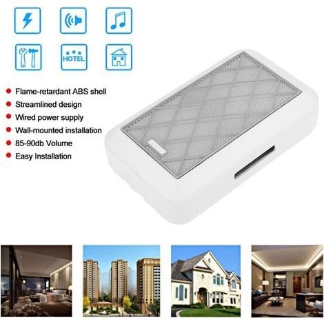 Kabelgebundene mechanische Türklingel für Haus-, Büro- und Hotelzugangskontrollsysteme (220 V) (1/4)