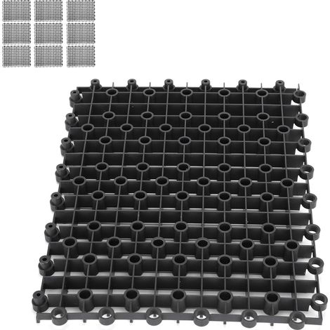 Lot de 10 panneaux de séparation multifonctions pour aquarium, avec filtre de fond. 10 panneaux de séparation noirs. (1/5)