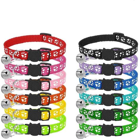 12pcs cat collars - 12 colors each (1/5)