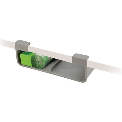 LaBlanc - Organizer per pellicole, fogli e sacchetti sotto mensola CupboardStore, salvaspazio, grigio