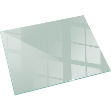 Plaque Rectangulaire en verre trempé de sol imprimée sous cheminée style loft et industriel Couleur Vert clair 60x40 cm (1/5)