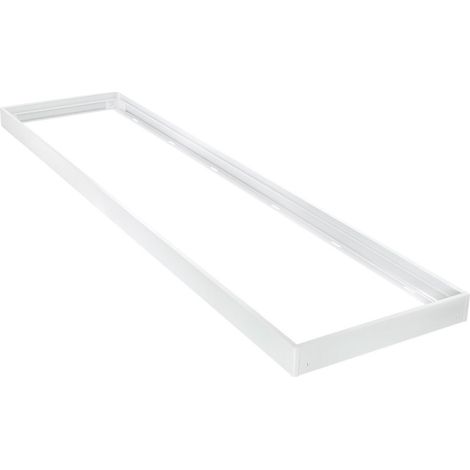 Cadre de montage pour panneaux LED réduits 30x120 - Blanc - Aluminium - 1198x298x43mm