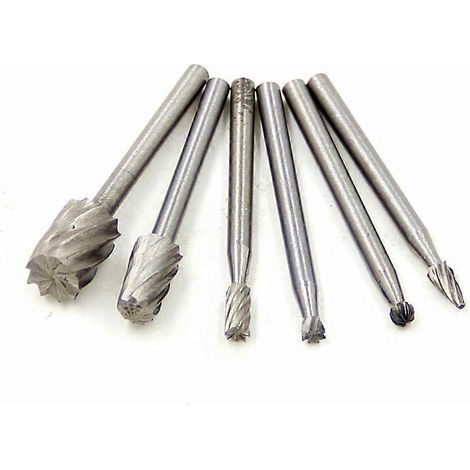 Ensemble de 6 petites têtes de meulage rotatives pour le travail du bois, pour le bricolage en menuiserie (1/5)