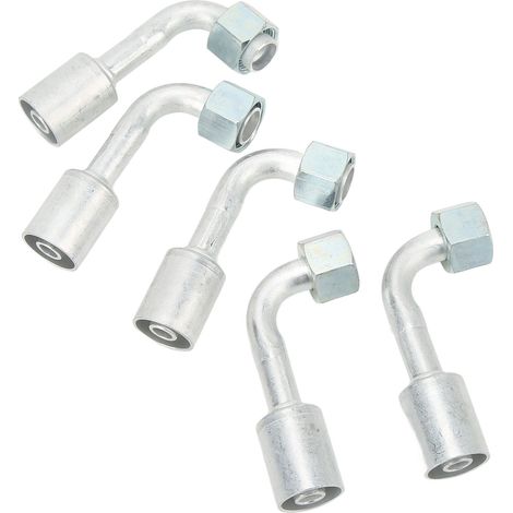 10 Raccords d'embout à verrouillage 90° pour climatisation, 5/8 pouces, adaptateurs de tuyau AC pour voiture et camion (1/5)