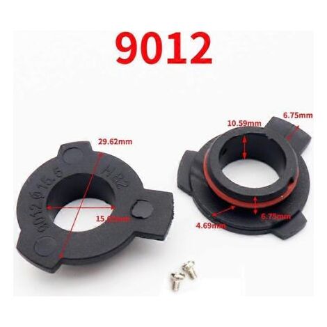 1 paire de bases adaptatrices pour phares LED automobiles H7 H4 H3 H1 H11 H13 H16 9004 9005 HB3 9006 HB4 9007 - AquaForge (1/4)