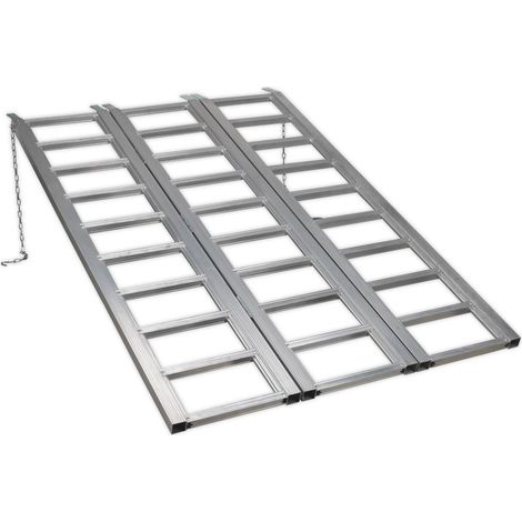 Sealey Motorcycle/Trike/ATV & Mini Tractor Ramp Wide Tri-Fold 680kg Capacity FLR680T (1/2)
