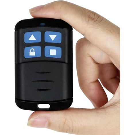 Télécommande pour porte de garage - 433,92 MHz - RF433MHZ - Télécommande pour commutateur RF - 4 boutons 433 - Suivez le code - Émetteur manuel pour ouvre-porte de garage (1/2)