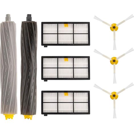 Accessoires et pièces détachées pour iRobot Roomba 800 805 860 861 865 866 870 871 871 876 880 885 886 890 890 895 896 900 960 966 980, kit de filtres de brosse de rechange pour aspirateur robot (1/5)