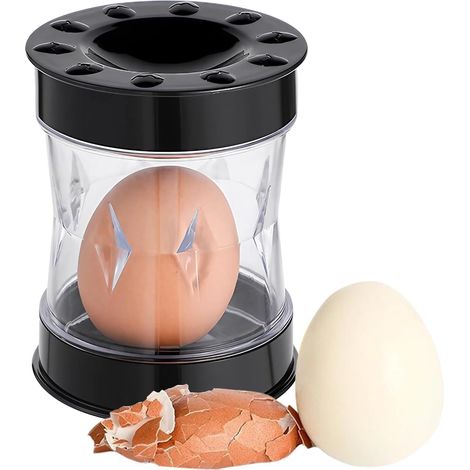 Éplucheur œuf durs, sans effort, ouvre-coquille pour œufs de poulet et de caille, secouez pour éplucher instantanément (1/5)