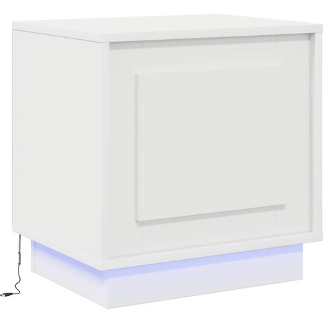 Maison Exclusive - Armadio da Notte Bianco 44 x 34,5 x 45 cm Legno multistrato