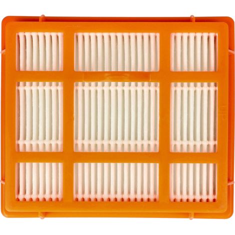 vhbw Filtro compatible con Electrolux ZT3570 aspiradora - filtro Hepa Naranja Blanco