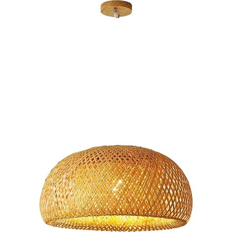 Lámpara colgante, diseño tejido a mano, casquillo E27, bombilla no incluida, 45 cm. (1/2)