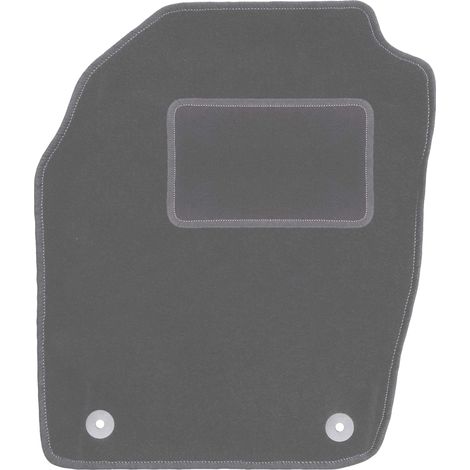 Alfombrilla de terciopelo para el conductor para: Opel Agila A hatchback (2000-2007) grafito
