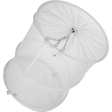 Panier à linge rond pliable à fermeture cordon pop-up, grand bac de rangement pour vêtements sales, utilisation domestique (1/5)