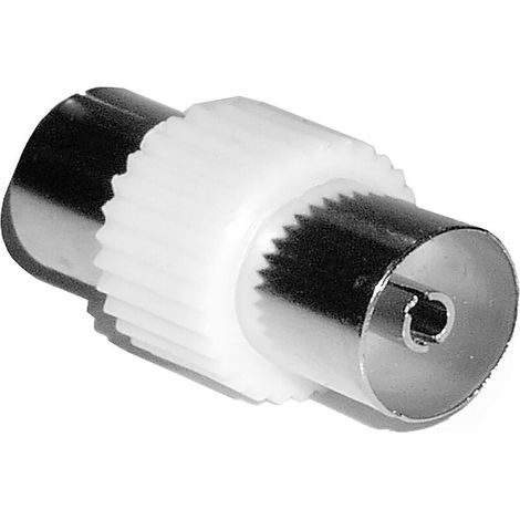 Adaptateur TV connecteur coaxial (Femme/Femme) (1/2)