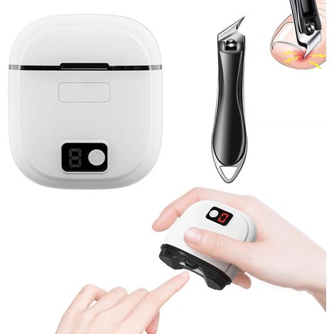 Coupe-ongles électrique 2026 amélioré comprenant un coupe-ongles automatique 2 en 1, un coupe-ongles incliné pour ongles épais, idéal pour tous vos besoins de soins des ongles (1/5)