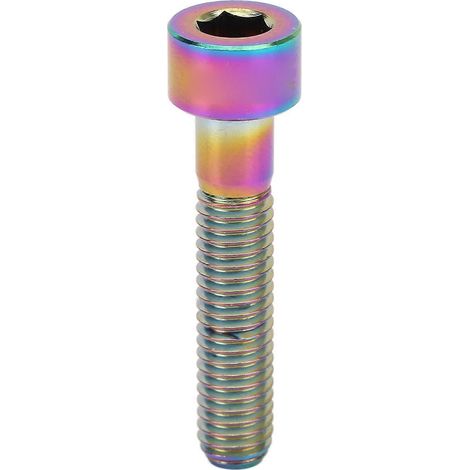 Vis de colonne de direction M6x30mm en alliage de titane pour vélo, boulon de fixation de potence RISK, remplacement de pièce de réparation, visserie légère et résistante. (1/5)