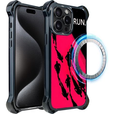 Hülle für iPhone 15 Pro Max ibizu DropGuard Ultra mit MagSafe, Move, Night Marathon (1/5)