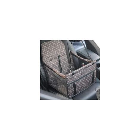 – Wasserdichter, faltbarer Hundeautositz – Sicherheitsgurt – Aufbewahrungstasche – 40 x 30 x 25 cm – Leichtes und pflegeleichtes Oxford-Gewebe – Crezuo