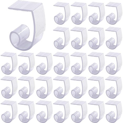 30 Pièces Clips de Nappe en Plastique Clips de Nappe Clips de Plinthe de Table avec Tables de Fermeture Velcro Idéales pour Pique-Nique de Fête de Mariage en Plein Air Intérieur (1/5)